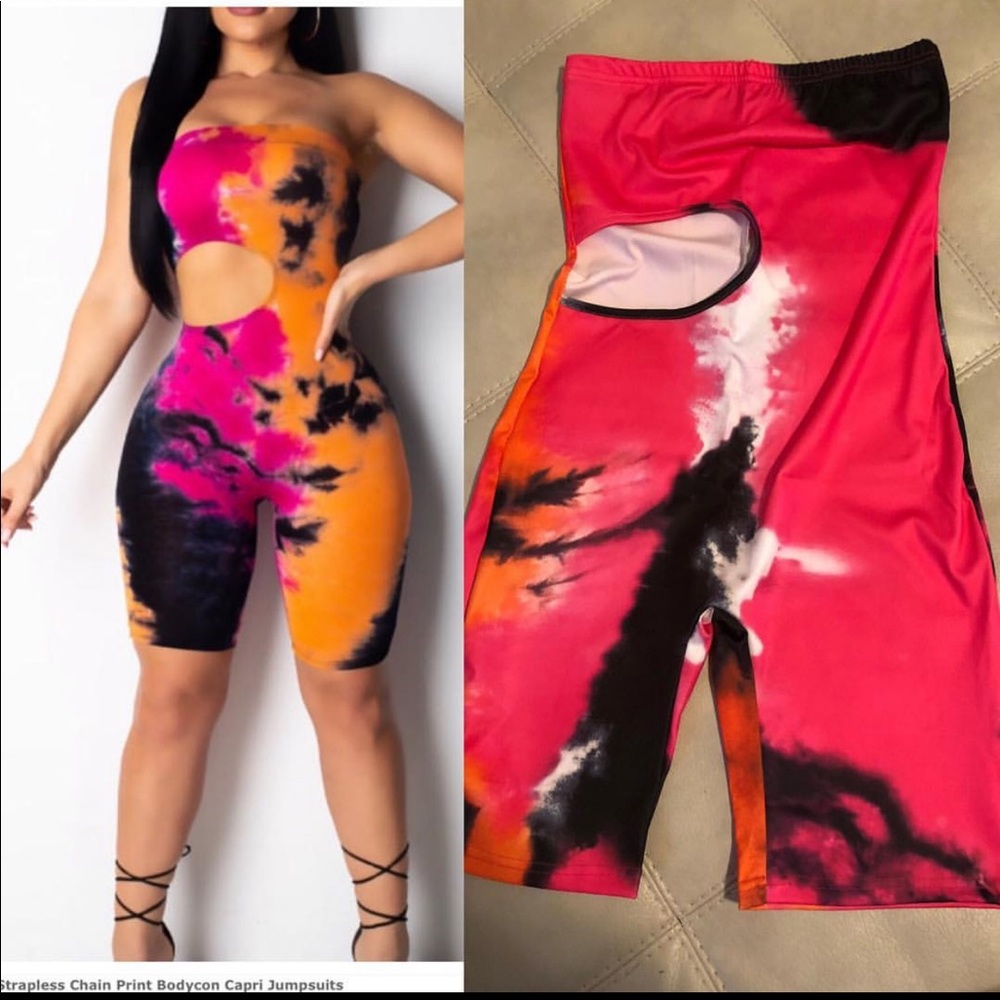 Spandex Capri jumpsuit